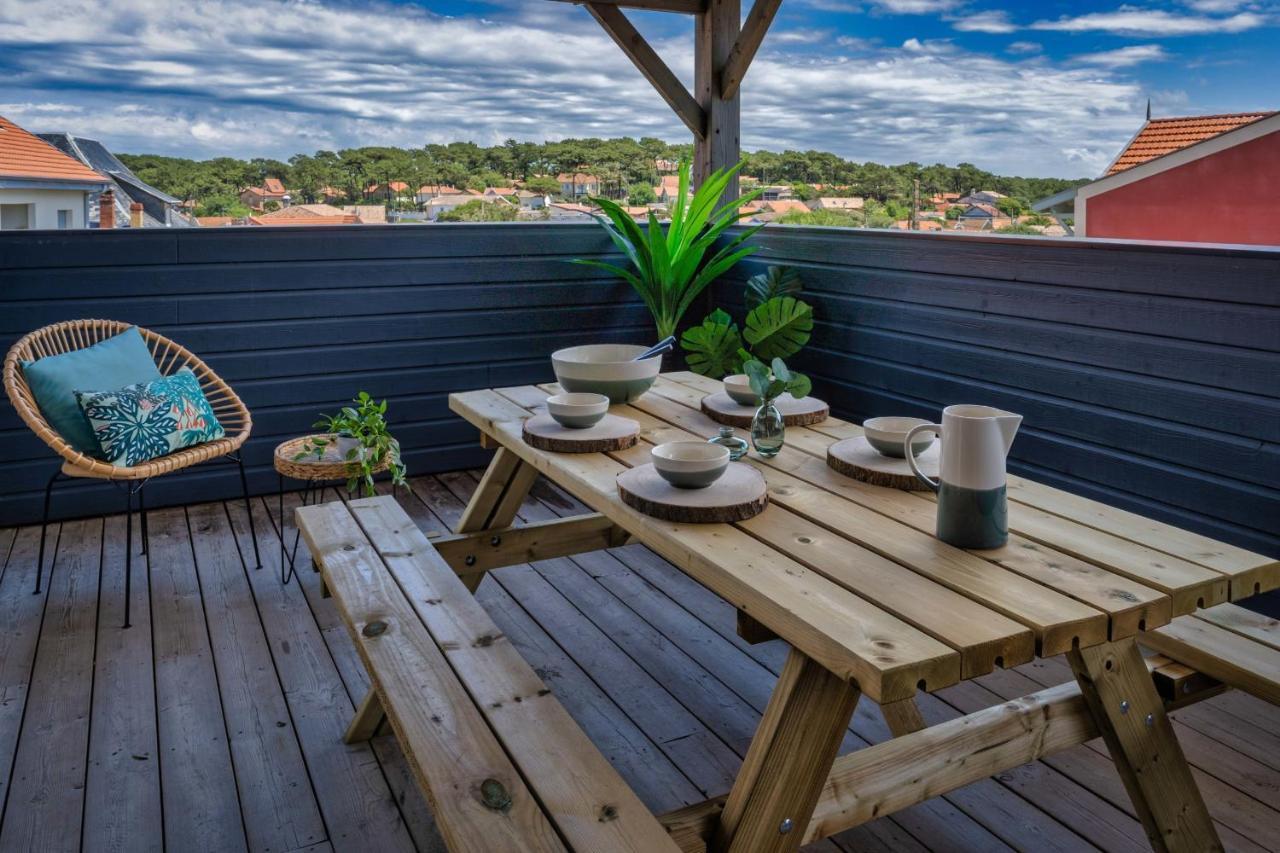 Mamita 4 "Wooded Stopover Apartment" T2 47M Terrace 24M Lacanau Buitenkant foto
